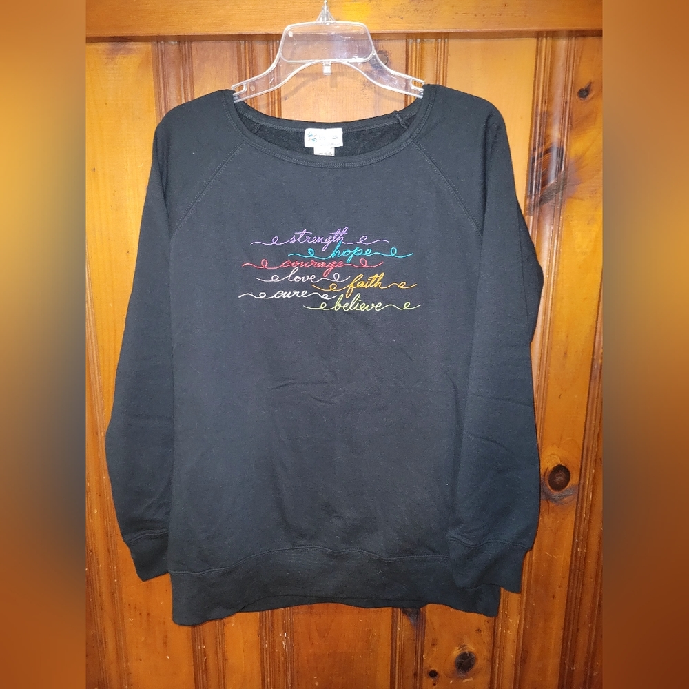 Live for Life, Hope for All- Cancer Awareness  Black Hoodie